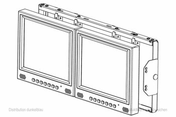 UMM-LCDUB-RM 19-Montageset für LCD-Monitore Bosch Videoüberwachung